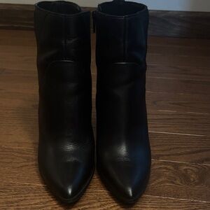 Aldo Sleek Black Ankle Booties